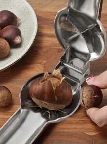 1Pc,Portable Nutcracker Chestnut Clip,Stainless Steel Chestnut Cutter Tool Pistachio Nut Opener Macadamia Nut Knife,Walnut Opener,Metal Nut Opener Plier Multifunction Nutcracker,Kitchen,Summer Beach Party,Food,Camping,Organizer,Room Decor,Kitchen Items.