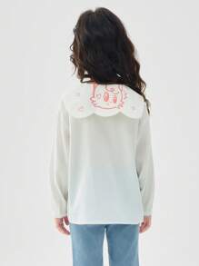 Balabala 女童大領長袖襯衫，春季嬰兒襯衫