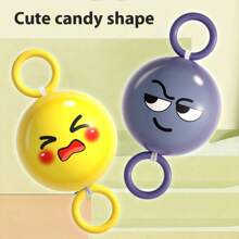 LED Light-Up Spinning Pull-String Ball Toy, Cute Candy Shape, DIY Rotating Flying Ball, Nostalgic Toy, Stress Relief Toy, Suitable As Gift For Children