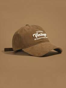 Baseball Cap. Alphabet Embroidered Hat Fashionable Deep Top Widened Brim Baseball Cap Highlights Small Face