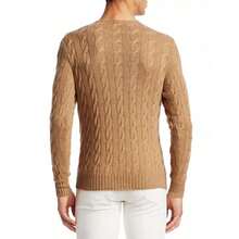 Ralph Lauren Cableknit Cashmere Sweater |  | Men Sports Sweaters - Camel - View 6