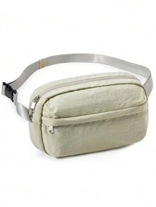 户外轻便斜挎包 男士纯色小方包 新款日系单肩包 女士学生大容量通勤手机包 运动超轻防水斜挎包 牛津布多功能尼龙实用斜挎包 防水背包 - 彩色 - 查看 15