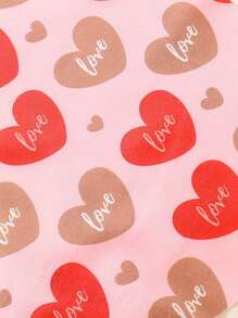 8pcs/Set Heart Printed Sexy Briefs For Women, Breathable Ice Silk Low-Waist Seamless Panties, V-Shape Waistband, Thin Thong