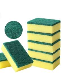 每套 10 件清洁套装、水钻砂纸海绵刷、厨房清洁工具、锅具除锈剂研磨海绵块、多用途金属丝洗碗布、魔术海绵擦、厨房、浴室、家居、家居用品供应商