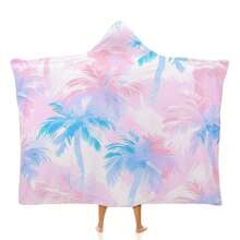 1pc Colorful Printed Hooded Beach Towel, Soft Quick Dry Anti-Sand Travel Blanket, Super Absorbent Lightweight Beach Poncho Towel Made Of Microfiber, Perfect For Beach, Travel, Gift For Family, Friends, Mother's Day Flowers, Personalized Gifts For Mom, Last Minute Gifts, Mother's Day Ideas, Mothering Sunday Gifts, Handmade Cards For Mum, Best Mother's Day Gifts Under $50