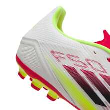 Adidas 男式和女式足球鞋 AG 鞋 F50 LEAGUE 2G/3G AG IE1262 - 白/黑色/亮黃螢光 - 查看 9