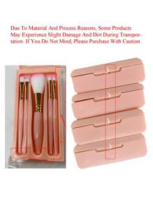 Pink Cosmetic Brush Sets With Mirrors, With Olive Branch Wreath Pattern White Letters A~Z (Excluding Q/U/X), Boxed Cosmetic Brush Sets, Multifunctional Cosmetic Brushes With Mirror Boxes, Mini Multifunctional Cosmetic Pens,Brush Set,Makeup Brush Kit,Make Up Brush Set,Make Up Set Complete,Makeup Brush Set,Complete Makeup Kit,Brush Kit,Brushes Makeup Set,Makeup Gift Set,Set