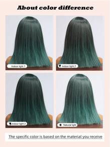High Quality Natural Vertical Dark Green 14-Inch Short Straight Bob Wig With Bangs Ladies Fashion Wig Synthetic Heat-Resistant Fiber Wig Perfect For Holiday Travel Family Party Cosplay Everyday Wear
