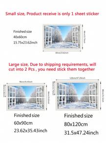 2 miếng dán tường tự dính hình hồ bãi biển 3D có thể tháo rời, hình nền in hoa hướng dương, thác nước, phong cảnh tuyết, bóc ra và dán cho phòng ngủ, nhà bếp, thẩm mỹ, nhãn dán, decal dán tường, decal vinyl trang trí nhà cửa, vật dụng trang trí mùa xuân làm mới ngôi nhà của bạn, nhãn dán trang trí lễ hội quà tặng sinh nhật, tốt nghiệp - Nhiều màu - Xem 3