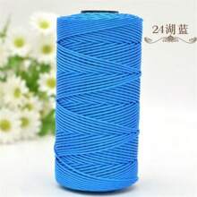 2 Pcs 1.5mm X 240 Yards Nylon Mesh Cord, 2 Pieces Set, Versatile Crafting Yarn Suitable For Knitting, Crochet, Hats, Bags, Wallets, Shoes, Plant Hangers, 100% Nylon, Multi-Color Options