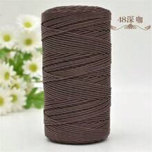 2 Pcs 1.5mm X 240 Yards Nylon Mesh Cord, 2 Pieces Set, Versatile Crafting Yarn Suitable For Knitting, Crochet, Hats, Bags, Wallets, Shoes, Plant Hangers, 100% Nylon, Multi-Color Options