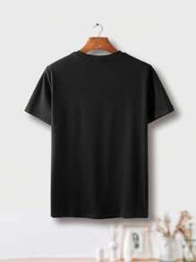 [Popular Choice] Stylish Casual Men's Letter Print T-Shirt Tee For Adult, Men, Women, Teen, Teenager, Adolescent,Youth