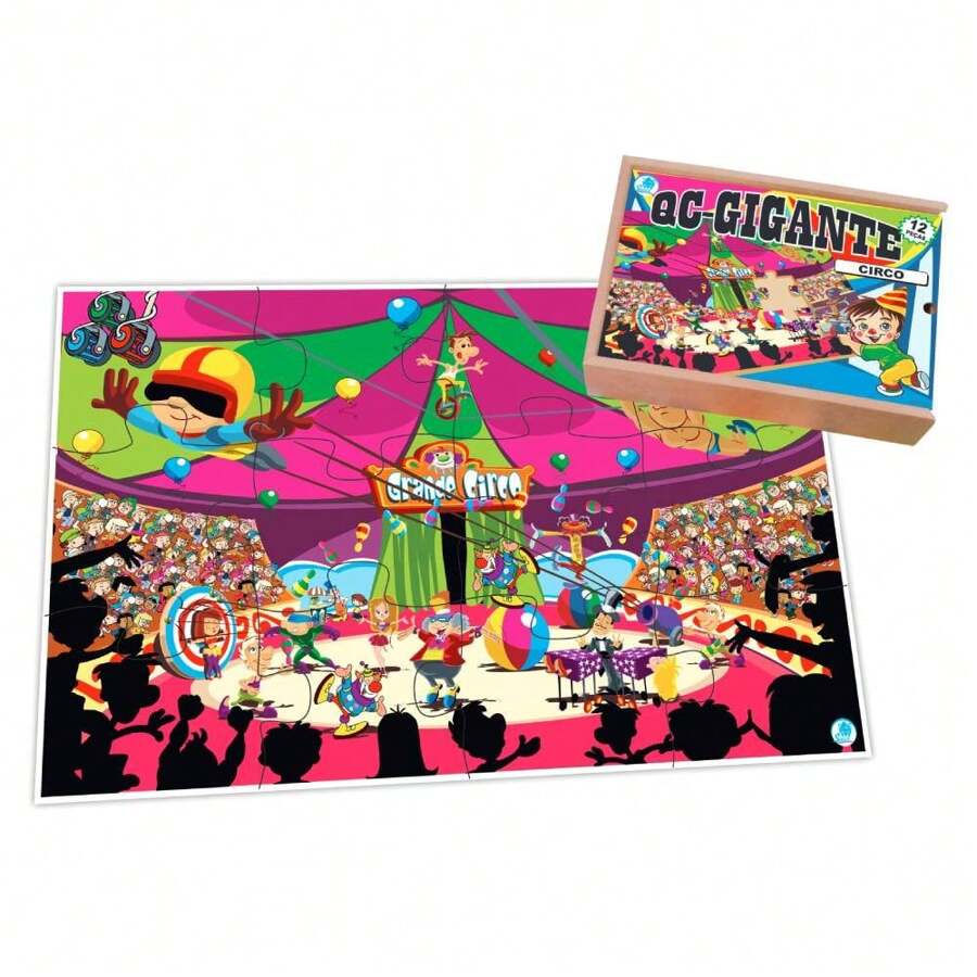 Giant Circus Puzzle For Kids - 12 Pieces | SHEIN UK