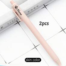 LICVIC 1/2/5/10/20支装定制刻字彩色圆珠笔，个性化儿童姓名圆珠笔，定制中性笔，教师用笔，现代可爱，适合生日礼物、教师节礼物、毕业礼物、返校用品、日常上学、办公用品，送给男士/女士、孩子、朋友、学生、员工、老师、同事的创意礼物，书写舒适，多功能，圣诞礼物 - 風格A - 查看 61