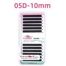 FADVAN Fadvan Easy Fanning Eyelash 0.05/0.07/0.10 C/D 9-17mm 15-20mm Mix Extensions Blooming Eyelashes Flare Eyelashes Russian Volume Auto Fan Eyelashes Natural Cilia Silk Lashes ,Natural, Lash Tech Supplies