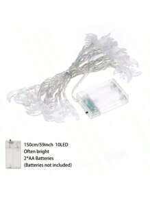 1/2/3pcs Star And Moon Light String Led Light For Indoor Outdoor Eid Mubarak Led String Lights Yard Garden Camping Decoration Home Islamic Muslim Party Decor Ramadan Eid Al Adha Gifts