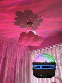 1pc Northern Lights Star Sky Lamp - Illuminate Romantic Bedroom, Add Sparkle To Holidays, Camping & Party - Dreamy Gift For All Occasions, 2-In-1 Aurora & Wave Projector