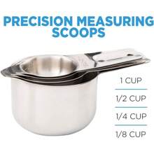 Kitchen Canister Set - Airtight Stainless Steel Canisters With Glass Lids - Organization Containers For Kitchen - Ideal For Dry Food, Flour, Sugar, Coffee, Rice, Tea & Pantry Storage (8 PCS Large) - SOGlassLidLargeSet - View 3