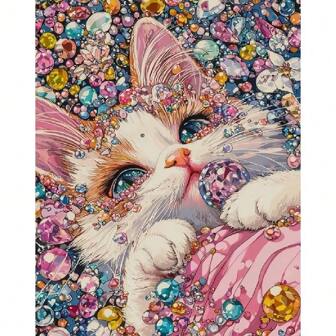 1pc 5D DIY Diamond Painting Kit For Adults - Round Rhinestone Art, Anime-Themed Craft Set With Tools & Supplies, Perfect Gift For Beginners, Home Wall Decor 30x40cm Without Frame