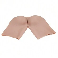 قطعة واحدة من سروال داخلي مزود بوسادة من السيليكون الواقعي لتشكيل الأرداف، سروال داخلي نسائي لتنعيم وتعزيز منطقة الخصر والأرداف، من السيليكون الناعم - بيج - مشاهدة 4