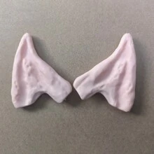 1 Pair Of Realistic Ears, Costume Performance Props, Stage Performance Accessories, Cosplay Outfit, Ear Extensions, Holiday Party Decorations, Suitable For Cosplay, Halloween, Parties, Perfect Gift For Family And Friends