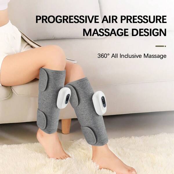 Hailicare 1 Stück vollautomatisches elektrisches Wadenmassierer-Gerät mit 3 Massagemodi, Luftdruckbeutel-Luftdruckmassage, USB-Aufladung