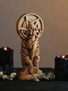 1 pezzo Statua della dea, Scultura della dea occidentale, Dea strega sumera, Saggezza femminile, Altare pagano, Dea, Statuetta della dea serpente Medusa, Decorazione per la casa - Multicolore - Visualizzare 2
