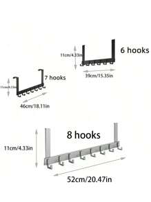 Door Coat Rack Hook, Clothes Wall Hook 6/7/8 Hooks Coat Towel Hanger Rack, For Door Back Kitchen Bathroom, Hanging Clothes Door Hanger Hooks For Coats, Bags, Backpacks, Hats, Over The Door Hooks Towel Holders For Bathroom,Holders For Bedroom Kitchen,Wall Picture Frame,Wall Hooks Self Adhesive,Hooks,Hook,Wall Hooks,Bathroom,Towel Holder,Hooks,Wall Hooks,Hooks,Wall Hook,Door Hanger