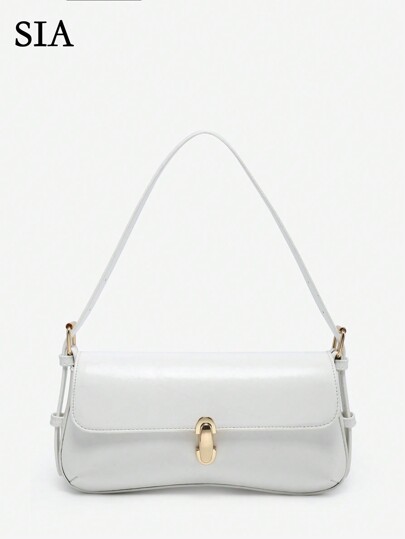 Women's Vintage Faux Oiled Leather Crossbody Purse With Flap Closure, Angora Red, Suitable For Dating, Casual Outings, Parties