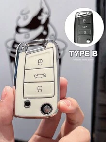 1 件 TPU 汽车钥匙套，适用于新款宝来速腾 Polo 钥匙套，探索，柔软 TPU 保护，理想礼物 - 均碼 - 查看 2