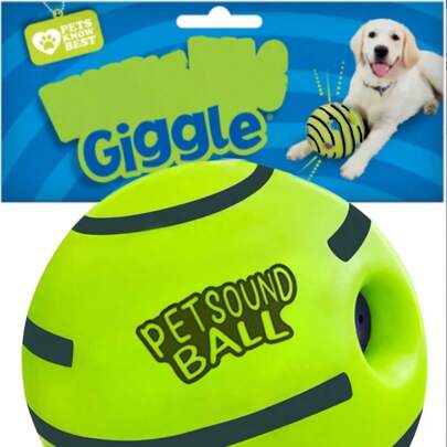 1pc Pet Interactiv Giggle Ball, Pet Chasing Toy, Dog IQ Training Ball, Dog Chew Toy Touching Training Supplies, Suitable For Large And Medium Sized Dogs