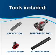 The Power Force Helix Turbo Upright Vacuum Cleaner With Trial Sanitize Trigger - 2190V - Red - View 4