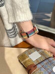 1 Pc Colorful Leather Loop Compatible With Apple Watch Band For Women 38mm 40mm 41mm 42mm 44mm 45mm 46mm 49mm , Bands Compatible With Apple Watch Strap Series Ultra 10/9/8/7/6/5/4/3/2/1 SE