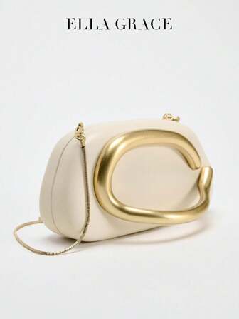 White PU Leather Clutch - Ideal For Valentine's Day, Comfortable And Fashionable, Fashion Handbag, Personalized Gift Option, Accessory 2025, Chic Style For All Occasions, Luxury Feel At Affordable Price, Essential Wedding Items,Perfectly Matching With Graduation Dress, Prom Dresses, Perfectly Matching With Prom Dresses For Women, Prom Accessories,Sequin Dress Women,Sparkly Dress,Elegant Dresses For Women, Perfectly Matching With Bridal Party, Prom Bag For Party, Best Choice Elegant Bag For Bridal Shower