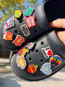 14pcs/Set PVC Religious Themed Soft Jelly Shoe Charms, Detachable For Clogs, Jelly Shoes, Sandals, Suitable As Party Gifts