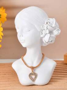 Girl Resin Sculpture Desktop Orenment Creative Crafts Gift Beautiful Girl Character Statue Home Decor Gifts Birthday Graduation - Multicolor - View 9