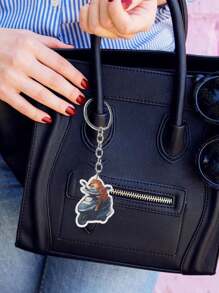 1PC Fun Cute Funny Pendant Acrylic Funny Shiba Dog Pendant Keychain, Keychain Accessories, Car Keychains, Men's Keychains, Women's Keychains, Fun Gifts, Suitable For Car Keys, Mobile Phones, Cameras, Wallets, ID Cards, Badge Cards, Wristband Keychains, Boyfriend And Girlfriend Gifts, Family Gifts, Teacher Gifts, And Employee Gifts.