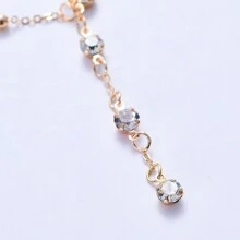 Sexy Women's Body Chain, Rhinestone Pendant Tassel Necklace, Sexy Chest Chain, Rhinestone Pearl Chain, Sexy Women Body Chain Jewelry, Rhinestone Pendant Tassel Necklace, Sexy Chest Decoration Chain, Fashionable Sexy Elegant Chain For Women, Elegant Sexy Women Necklace