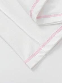 Balabala Camiseta de cuello redondo de Chica preadolescente, capa ligera de primavera