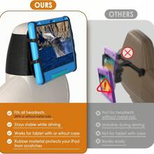 Tablet Holder For Car, Upgraded IPad Holder For Car Back Seat Headrest Mount Holder For Kids With Anti-Slip Strap,Silicone Holding Net/Fits All 7-12.9'' Tablets Graduation Bag For School School Accessories School Stuff - Black - View 7