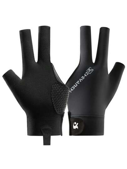 1pc F258 New Professional Snooker/Billiard Glove, Slip-Resistant, Breathable, 3-Finger Design For Competition