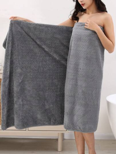 1pc 90cm*180cm Plus Size Adult Casual Bathroom Towel, Home Essentials Home Bathroom Decor Fall Decor Back To School For Beauty Salon Home Bathroom Shower Towels For Beauty Salon, Hotel Sports,Home Essentials, Towel, Skin Care Bath Towel Sheet