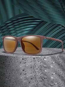 TAMWY 时尚偏光方框眼镜，男士运动眼镜，理想的父亲节礼物选择 - 多色 - 查看 3