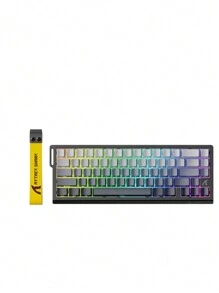 ATTACK SHARK X68 HE 8000Hz 超快触发键盘，0.01ms RT 精准有线游戏键盘，磁力开关，可调节触发，超快触发，快速点击，RGB 灯效，兼容 PC - 彩色 - 查看 12