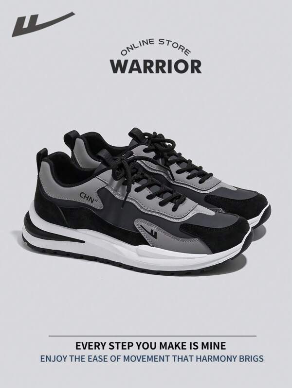 WARRIOR Scarpe sportive traspiranti da uomo, leggere e confortevoli, stile modesto ma elegante, adatte per tutto l'anno, resistenti all'usura e comode per tutto il giorno, scarpe da allenamento e da corsa
