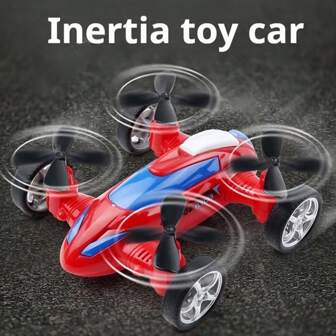 1 قطعة سيارة لعبة رباعية الدفع بجناح دوار باندفاع ذاتي، هدايا للصبية والبنات، في موسم العودة إلى المدارس