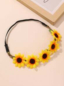 1 件可爱向日葵和雏菊花宠物发带，猫狗头带配件，适合室内和室外派对 - 彩色 - 查看 10