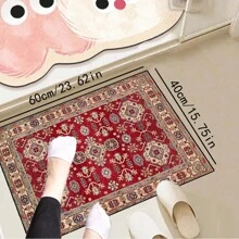 Tapete de Corredor anti-manchas e antiderrapante lavável em fibra de poliéster, adequado para sala de estar, quarto, cozinha, lavanderia e decoração de quarto