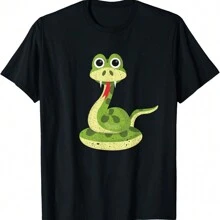 Reptile Kids Gift Cute Snake Print Women T-Shirt