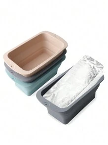 1 pieza Molde de silicona plegable extra grande para hielo, capacidad de 3L, apto para remojar en frío o enfriar, molde de hielo reutilizable, aplicable para bañeras de hielo, molde de hielo extra grande